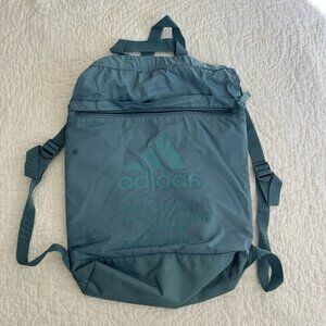 Adidas Amplifier Blue backpack Blocked Sackpack Book Cinch Bag Three Stripe Life